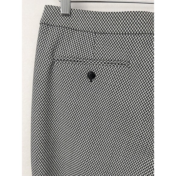 Pure Collection Houndstooth Wool Blend Ankle Trouser Tailored Career 8/10 - Picture 4 of 14